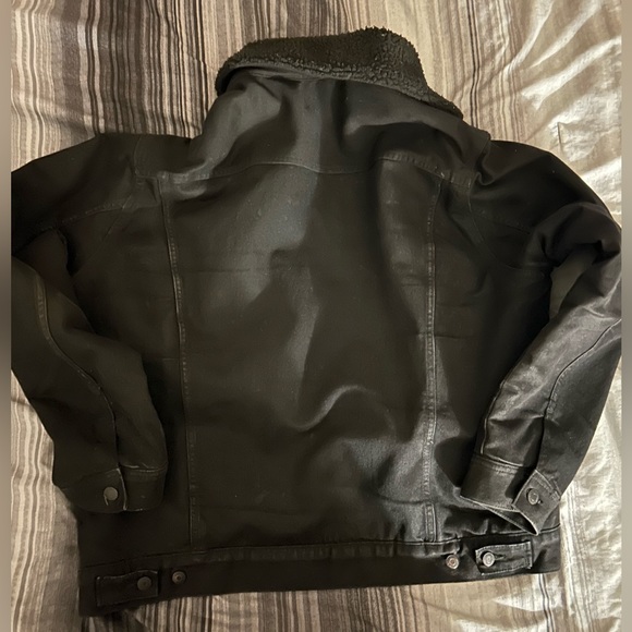 H&M Black Denim Jacket - Picture 2 of 2